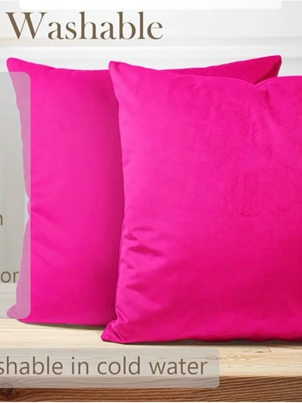 N/A fuchsia pillow